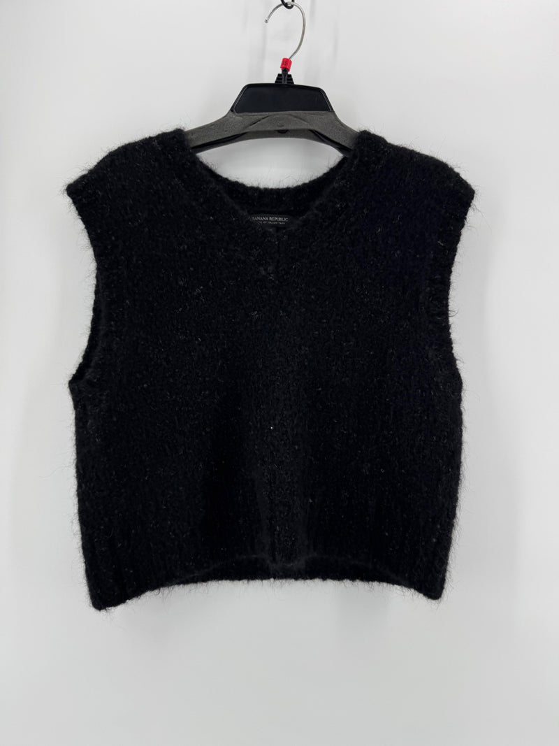 Banana Republic Black Wool Vest Size XS