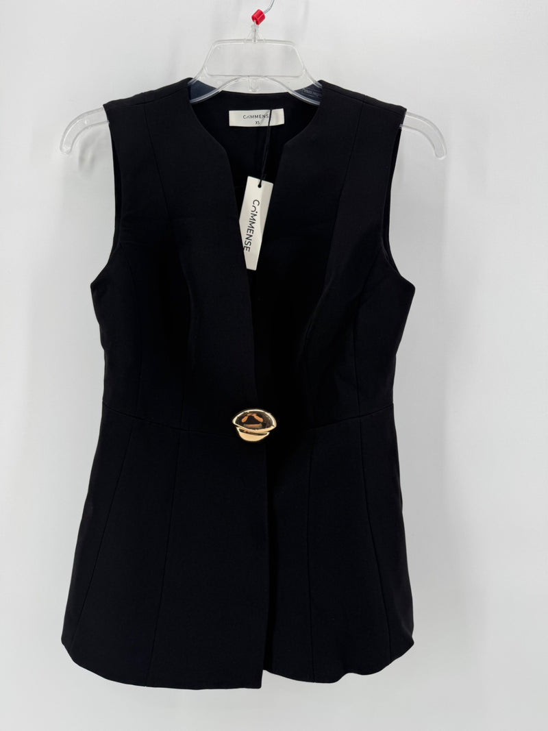 Commense Black Vest Size XS