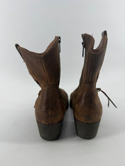 Born Brown Leather ankle Boots Size 8
