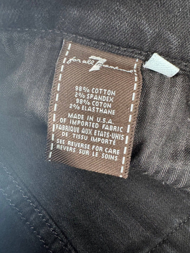7 For All Mankind Black Bootcut Jeans Size 29