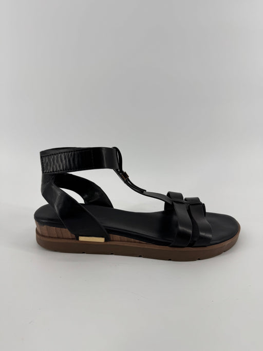 FrankoSarto Black Gladiator Sandals Size 10