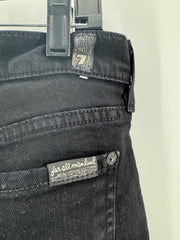 7 For All Mankind Black Bootcut Jeans Size 29