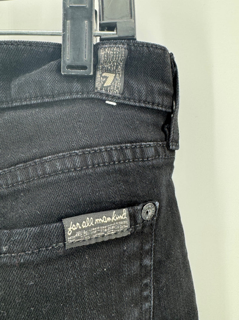 7 For All Mankind Black Bootcut Jeans Size 29