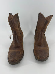 Born Brown Leather ankle Boots Size 8