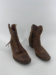 Born Brown Leather ankle Boots Size 8