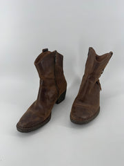 Born Brown Leather ankle Boots Size 8