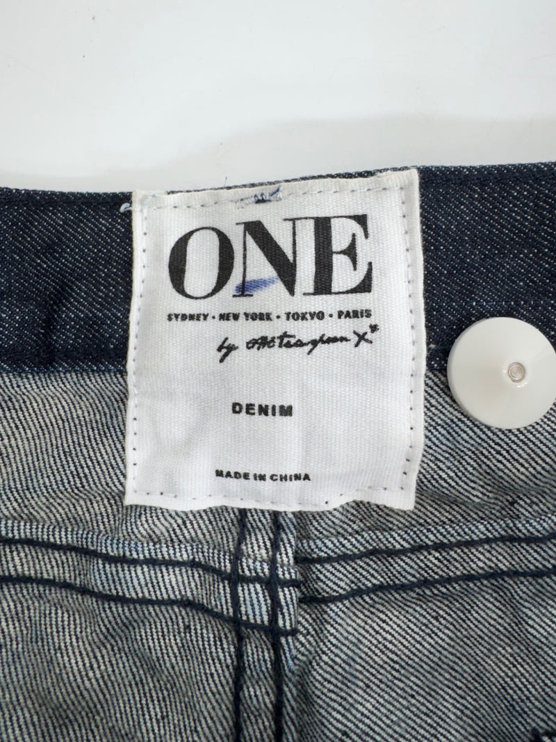 One Teaspoon Blue Denim Shorts Size 28