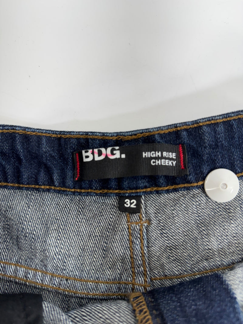 BDG High Rise Cheeky Denim Shorts Size 32