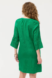 Johnny Was Relaxed Raglan Dress Carmelita Green Print Women’s Size XL NEW