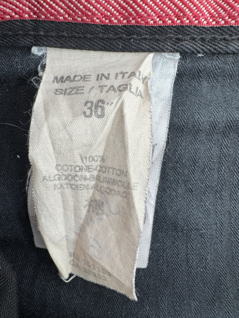 Ermenegildo Zegna Black Cotton Pants Size 36