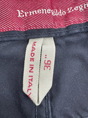 Ermenegildo Zegna Black Cotton Pants Size 36