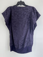 Velvet Purple Silk Blouse Size M