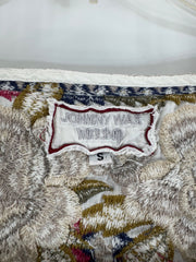 Johnny Was White Embroidered Top Size SM