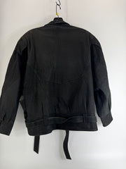 Winlit Vintage Black Leather Jacket Size M