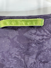 Velvet Purple Silk Blouse Size M
