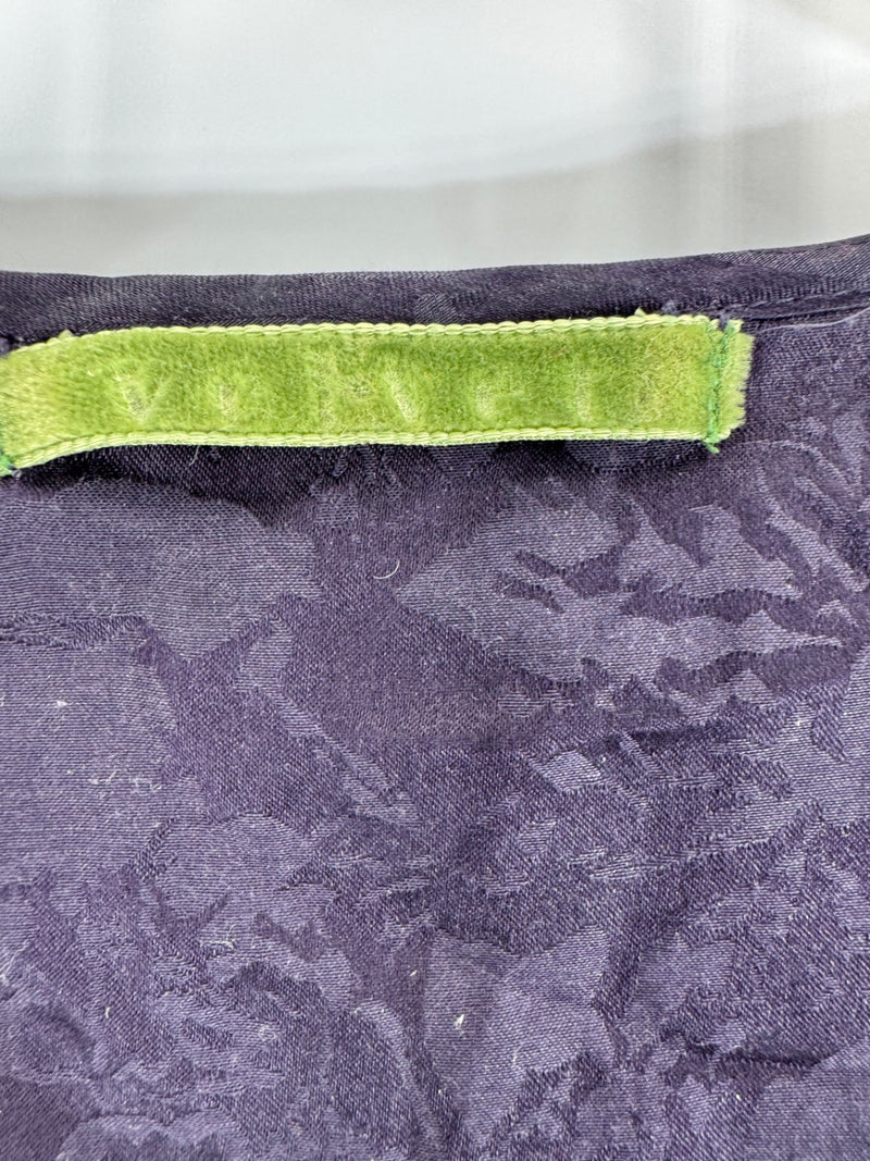 Velvet Purple Silk Blouse Size M