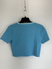 House of Harlow Blue Crop Top Size SM