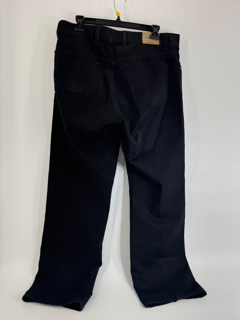 Ermenegildo Zegna Black Cotton Pants Size 36