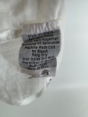 Johnny Was White Embroidered Top Size SM