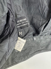 Winlit Vintage Black Leather Jacket Size M