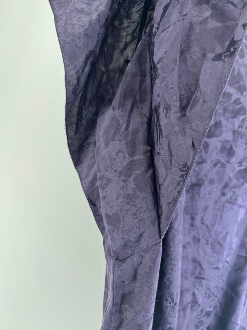 Velvet Purple Silk Blouse Size M
