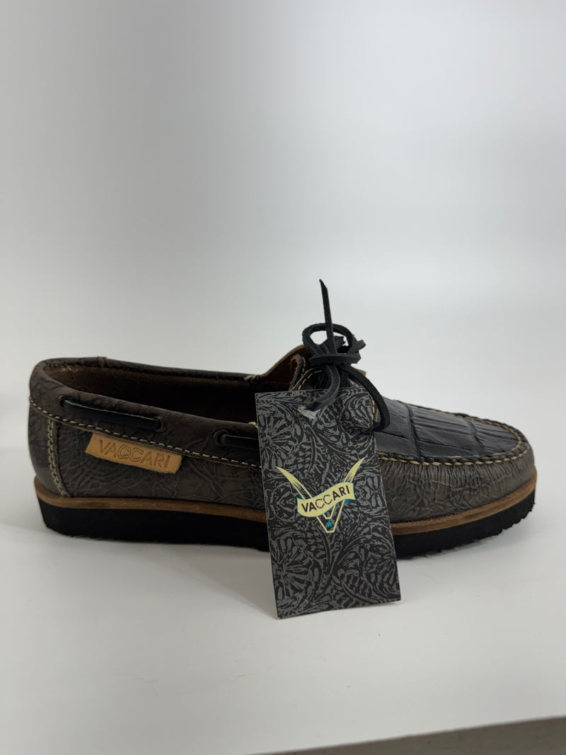 Vaccari Black Cow Hide Shoes Size 7