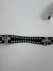 Blazin Roxx Black Rhinestone Belt Size XL 