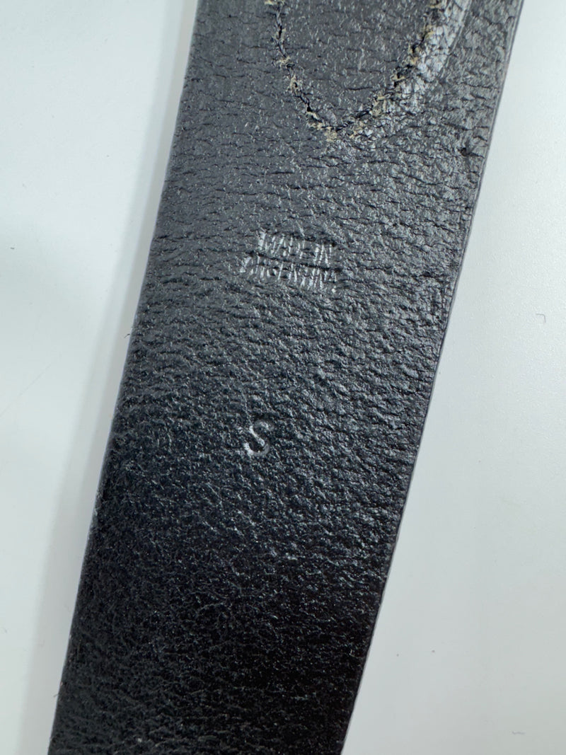 Lauren Ralph Lauren Black Leather Belt Size SM 