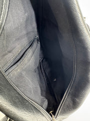 Carriage House Black Leather Crossbody Bag 