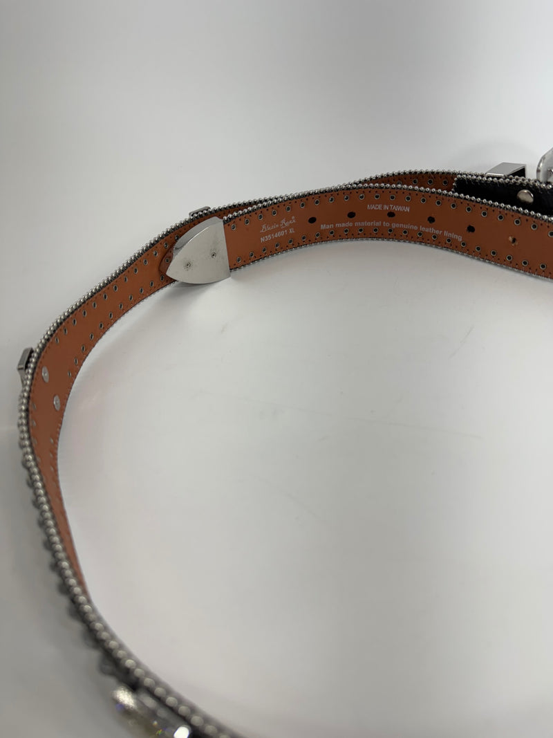 Blazin Roxx Black Rhinestone Belt Size XL 