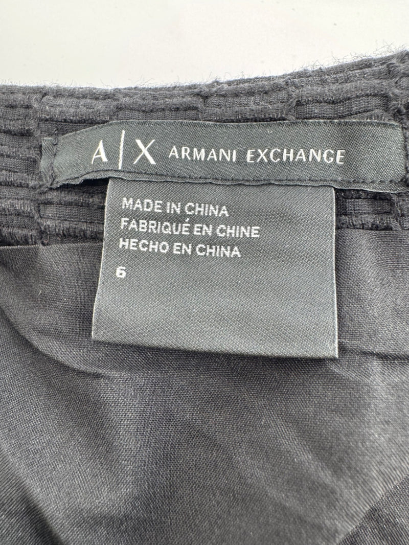 Armani Exchange Black Pleated Skirt Size 6