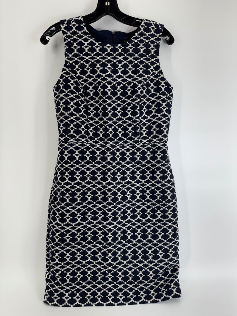 Banana Republic Navy/White Sleeveless Dress Size 4