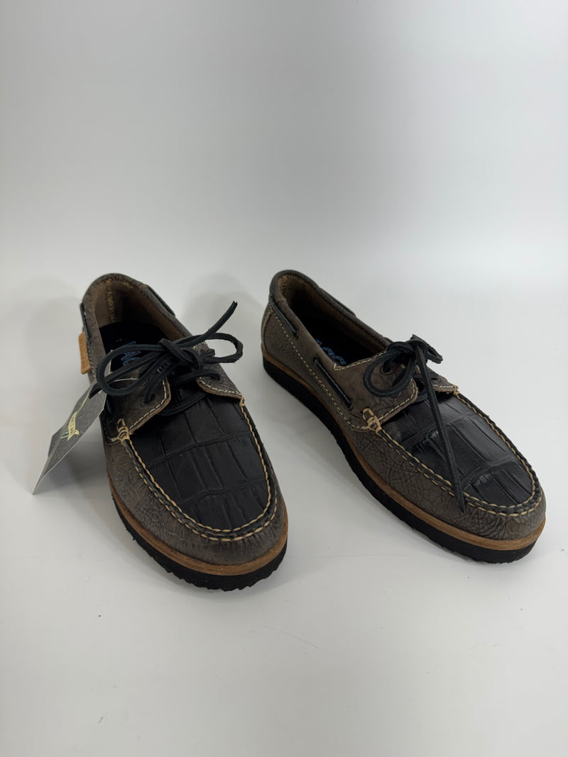 Vaccari Black Cow Hide Shoes Size 7