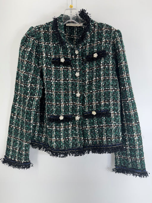 Ellison Green/Black Tweed Jacket Size M