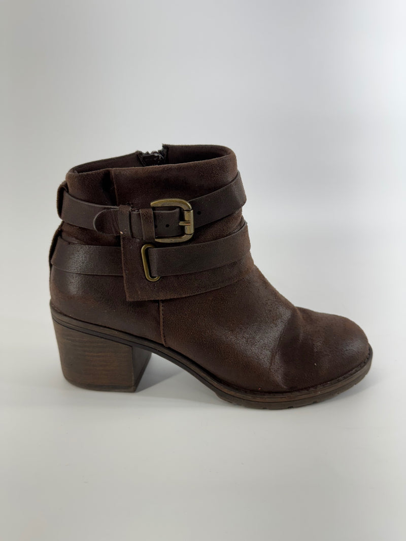 Baretraps Brown Leather Ankle Boot Size 7