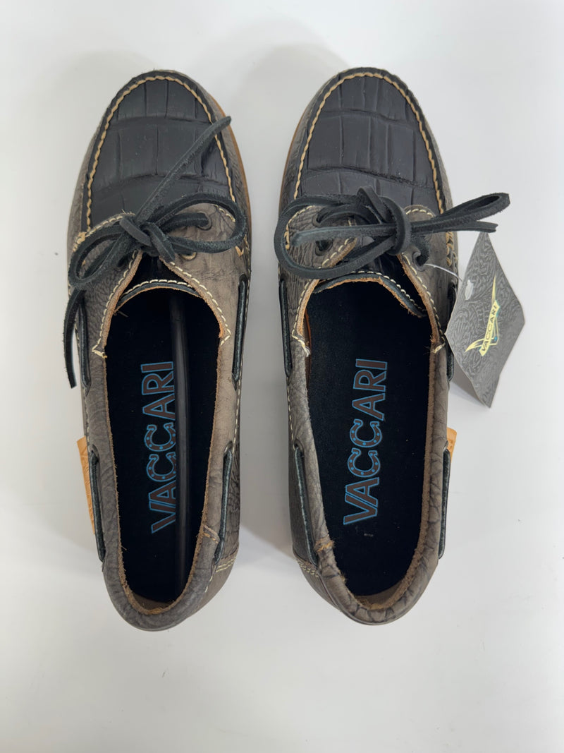 Vaccari Black Cow Hide Shoes Size 7
