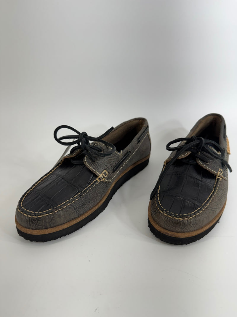 Vaccari Black Cow Hide Shoes Size 7