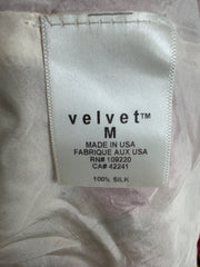 Velvet Pink/Red Floral Dress Size M
