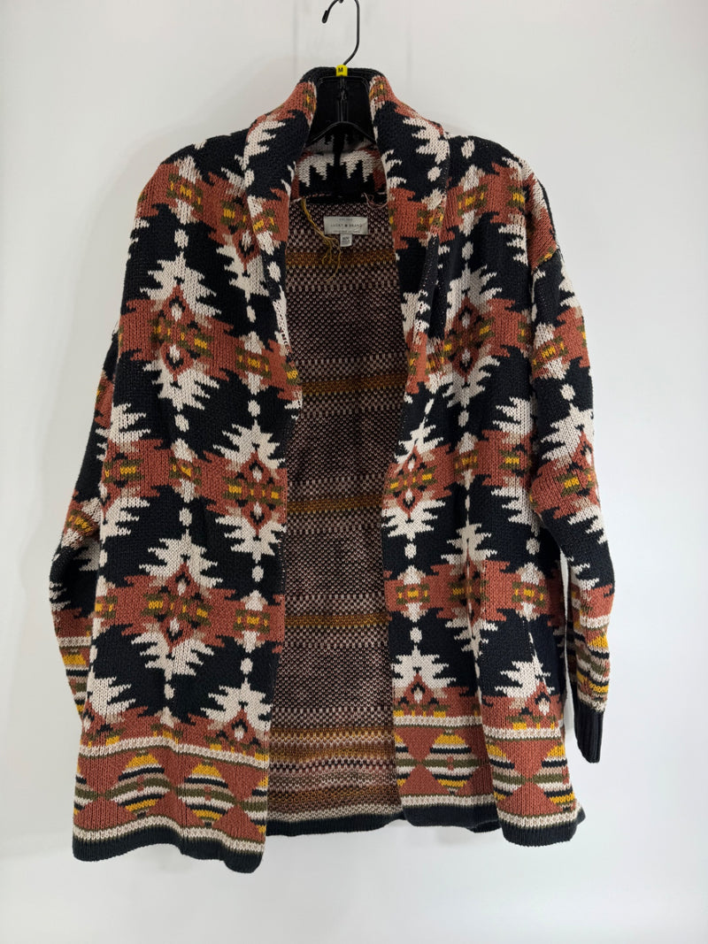 Lucky Brand Multicolor Western Cardigan Size M