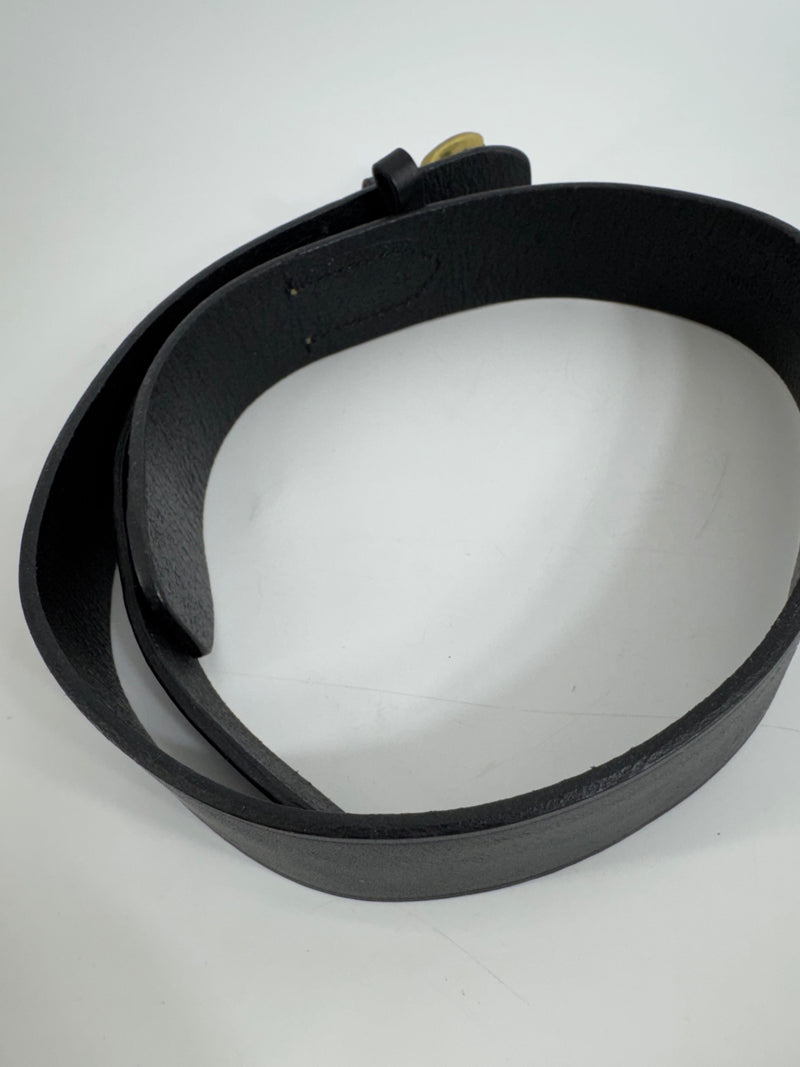 Lauren Ralph Lauren Black Leather Belt Size SM 