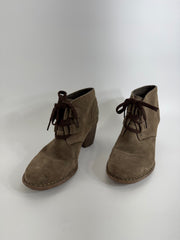 Clarks Brown Suede Ankle Boots Size 8.5