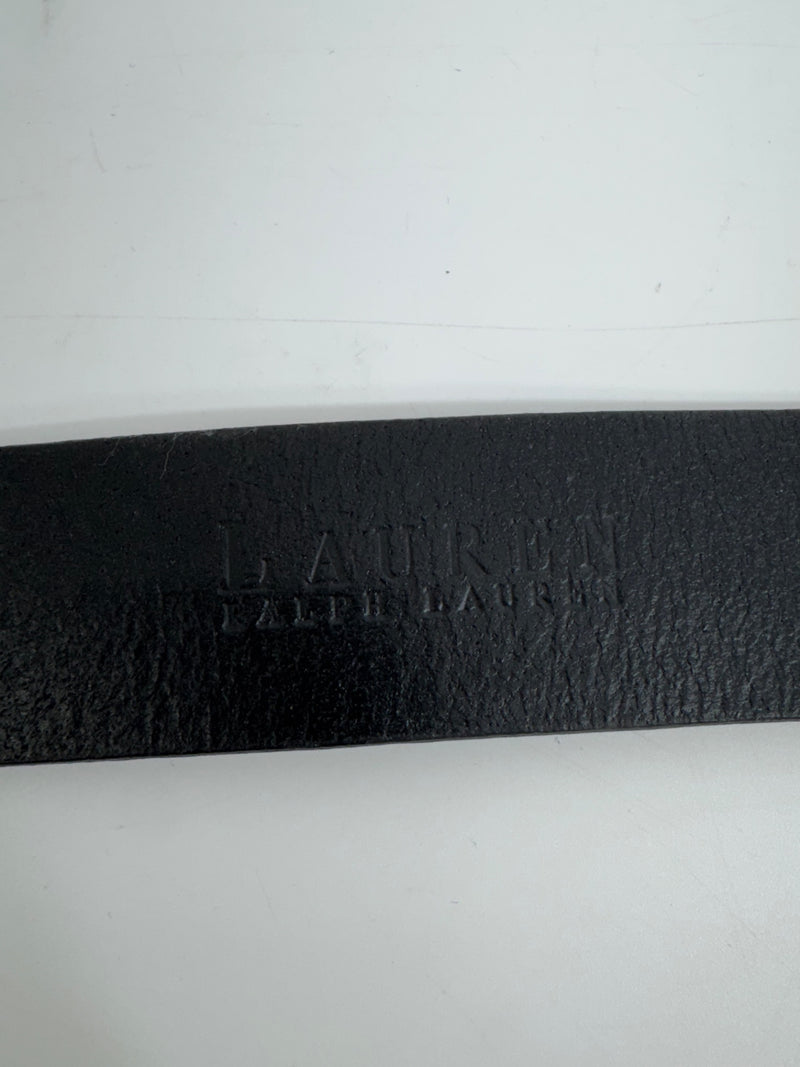 Lauren Ralph Lauren Black Leather Belt Size SM 
