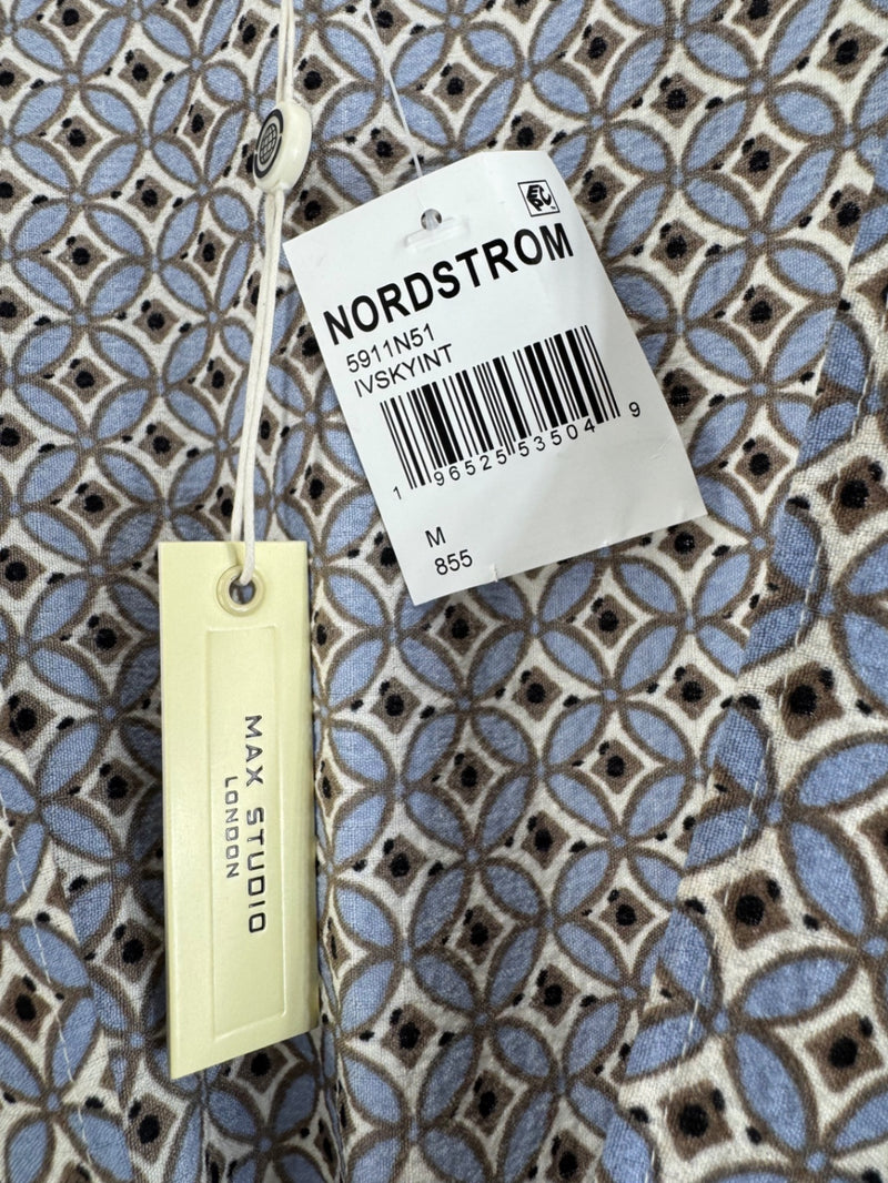 Max Studio London Blue Print Dress Size M