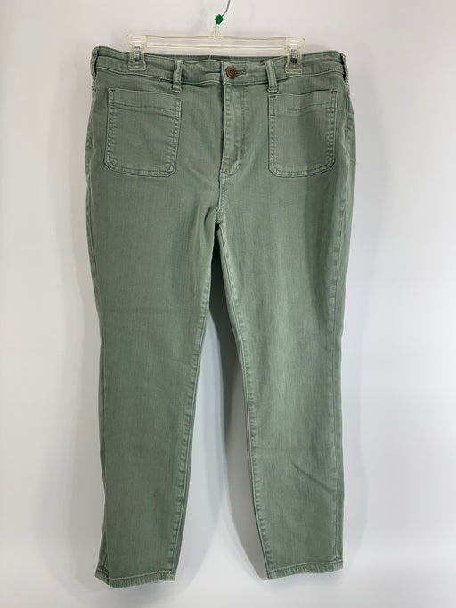 Pilcro Green High Rise Skinny Pants Size 32