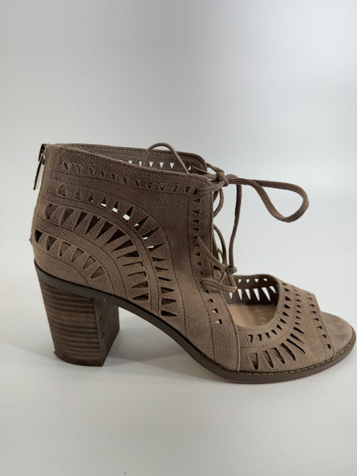 Vince Camuto Tan Tarita Suede High Heels Size 8