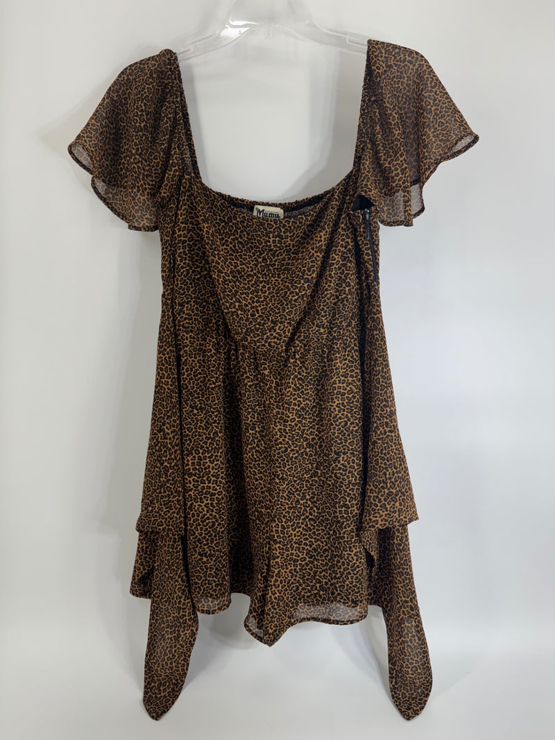 Show Me Your Mumu Leopard Print Dress Size M