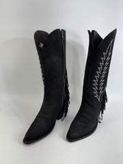 Liberty Black Black Fringe Cowgirl Boots NEW Size 8.5