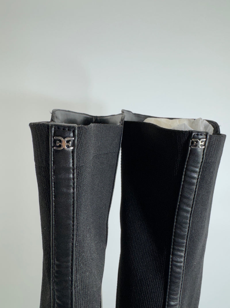 Sam Edelman Tall Overknee Leather Boots Size 8.5