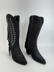 Liberty Black Black Fringe Cowgirl Boots NEW Size 8.5