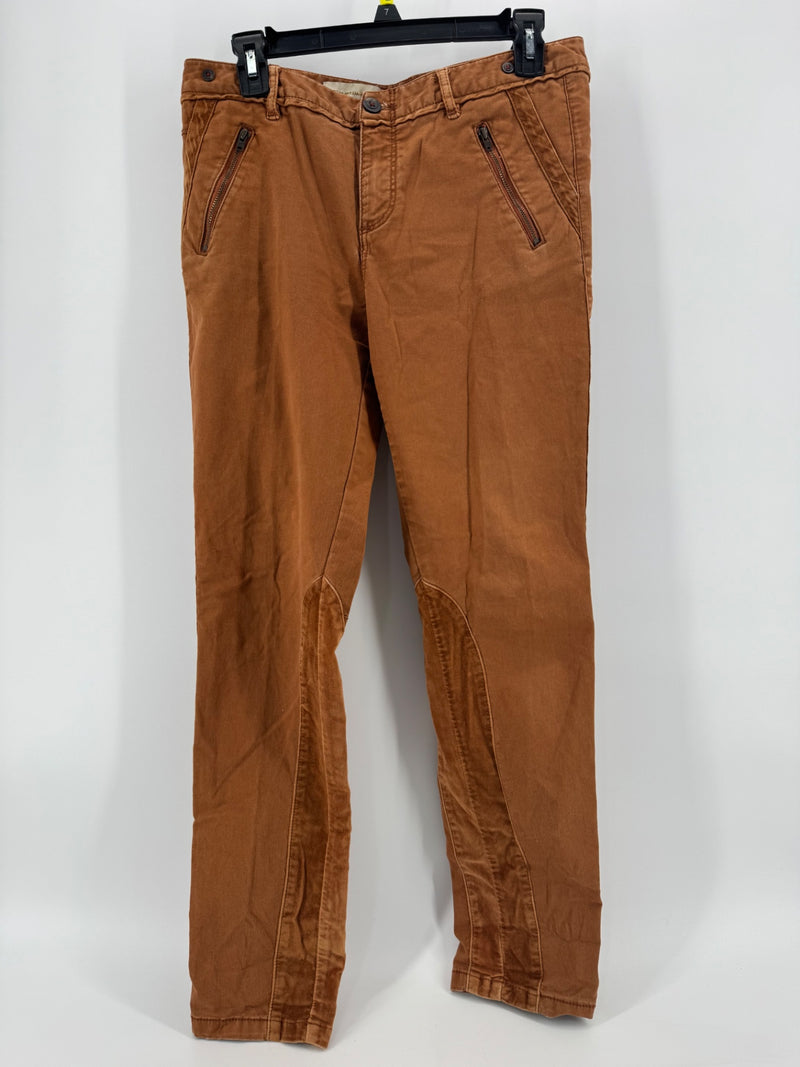 Pilcro Rust Pocket Zip Pants Size M